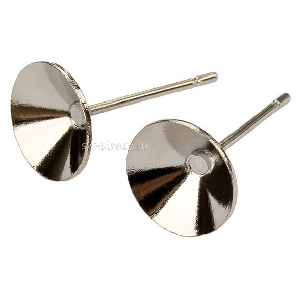 Основа под серьги-гвоздики 1122 8 мм родий SWK0487