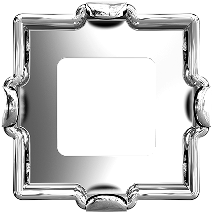 4428/S 8 mm 1PH20H Rhodium Plating