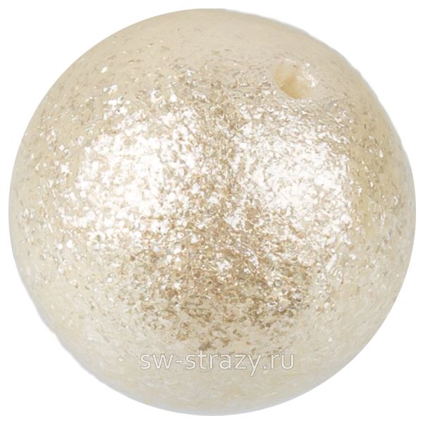 Жемчуг хлопковый 8 мм сияющий белый