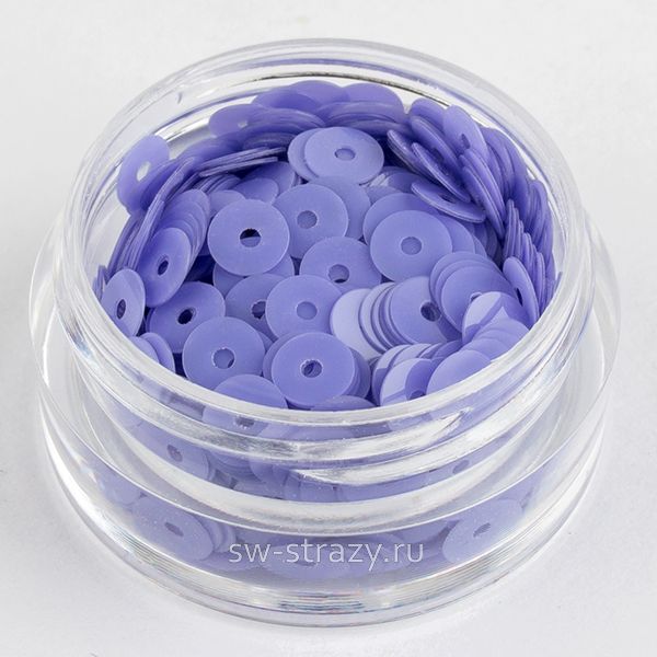 Пайетки 4 mm плоские (5084) Glicine OP 3 гр
