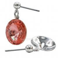 Основа под серьги-гвоздики подвес 1122 12 мм родий SWK0384