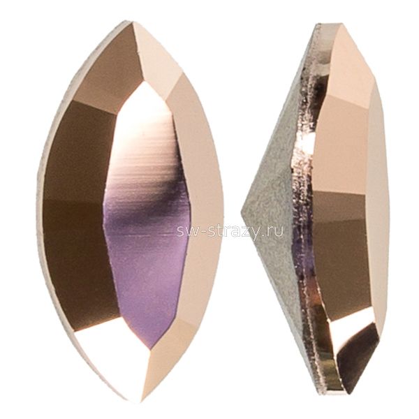 Кристаллы 4228 10x5 mm Crystal Rose Gold