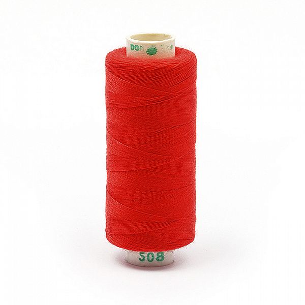 Нитки бытовые Dor Tak 40\2 цв. 508 красный  366м 100% п\э