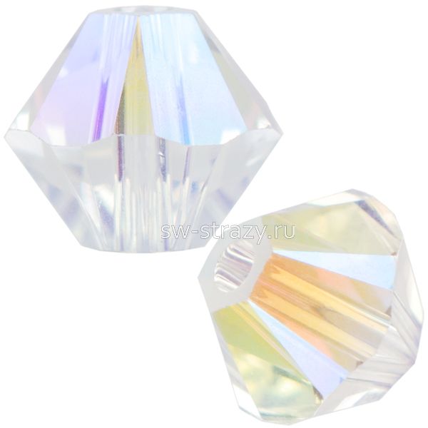 Бусины 5328 4 mm Crystal Shimmer 2X