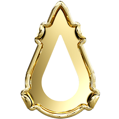 4328/S 8,0x4,8 mm Gold Plating