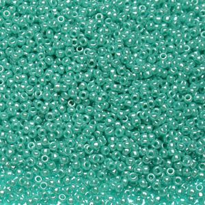 Бисер круглый 11/0 #0132 Непрозрачный глянцевый, бирюза