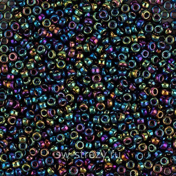 Seedbead Miyuki 15/0 455 Metallic Variegated Blue Iris