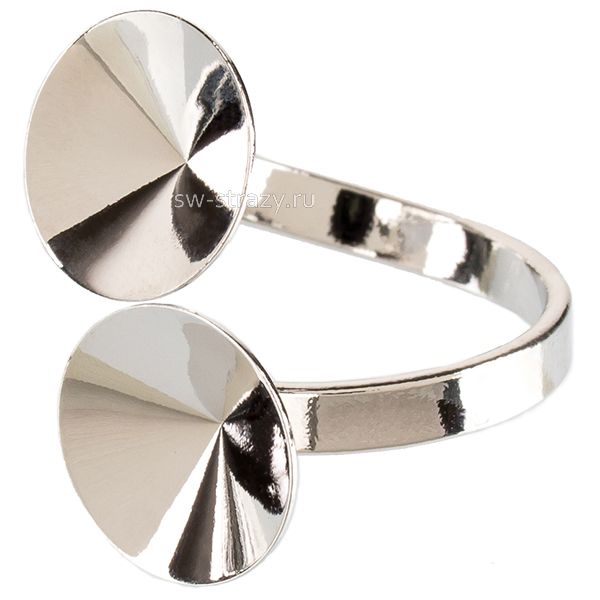 Основа под кольцо 1122 12 мм х 2 родий SWK0387