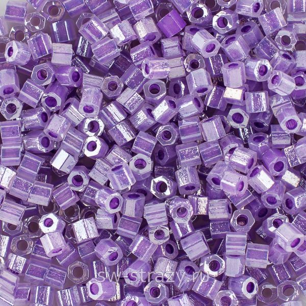 Шестиугольный 11/0 #0922 Цейлон, светлый фиолетовый