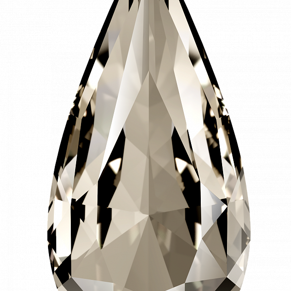 Кристаллы 4322 14x7 mm Crystal Silver Shade