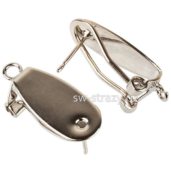 Швензы с итальянским замком серебро (100-693)