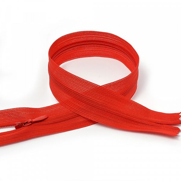 Молния потайная н\р красный F162 50 см