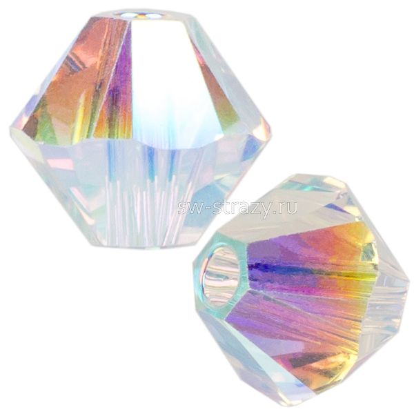 Бусины 5328 4 mm Crystal AB2X