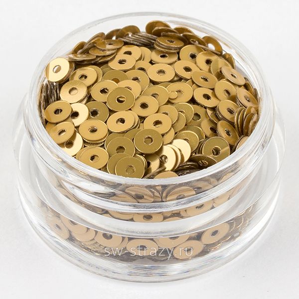Пайетки 3 mm плоские (8129) Beige M2 3 гр