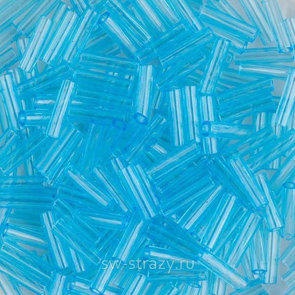 Стеклярус 6x1,7 mm 148 Light Blue
