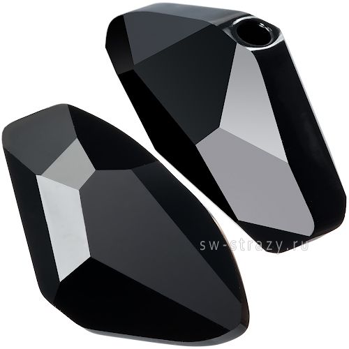 Бусины 5556 11x19 mm Jet