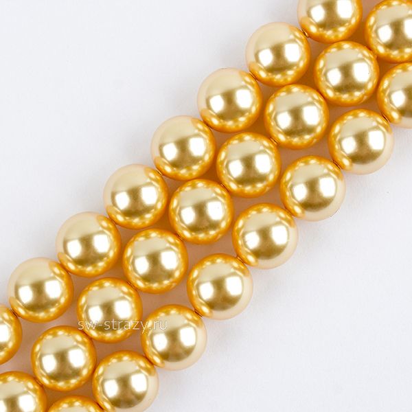 Жемчужины 5810 6 mm Crystal Gold Pearl