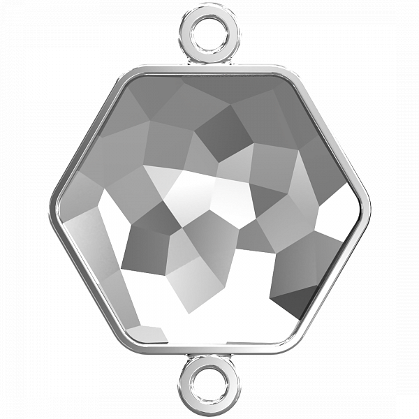 4683/J 14x15,8 mm Rhodium Plating (с двумя ушками)