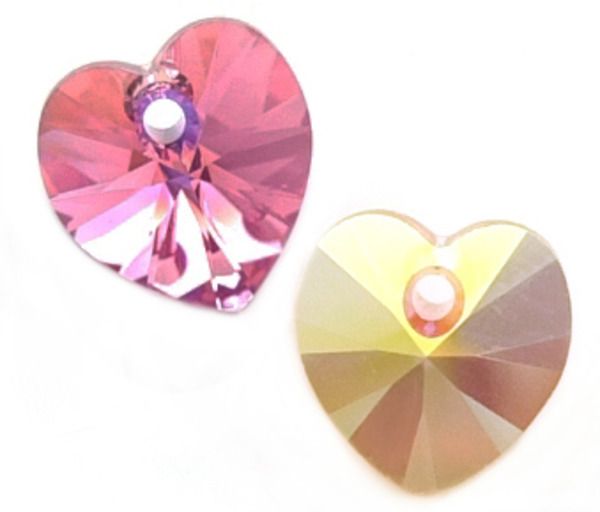 Кулоны 6228 10,3x10 mm Rose AB