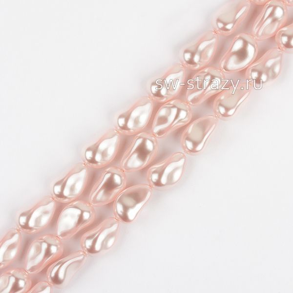 Жемчужины 5843 16 mm Crystal Rosaline Pearl