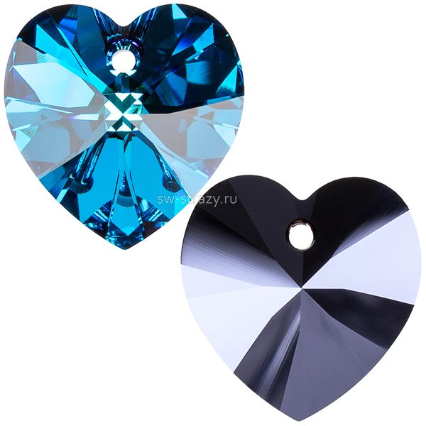 Кулоны 6228 10,3x10 mm Crystal Bermuda Blue