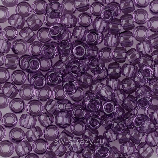 Бисер круглый 8/0 #0019 Прозрачный сахарная слива