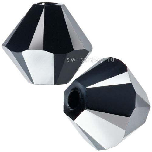 Бусины 5328 5 mm Jet Hematite