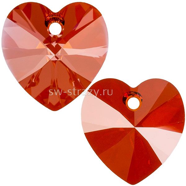 Кулоны 6228 14,4*14 mm Crystal Red Magma