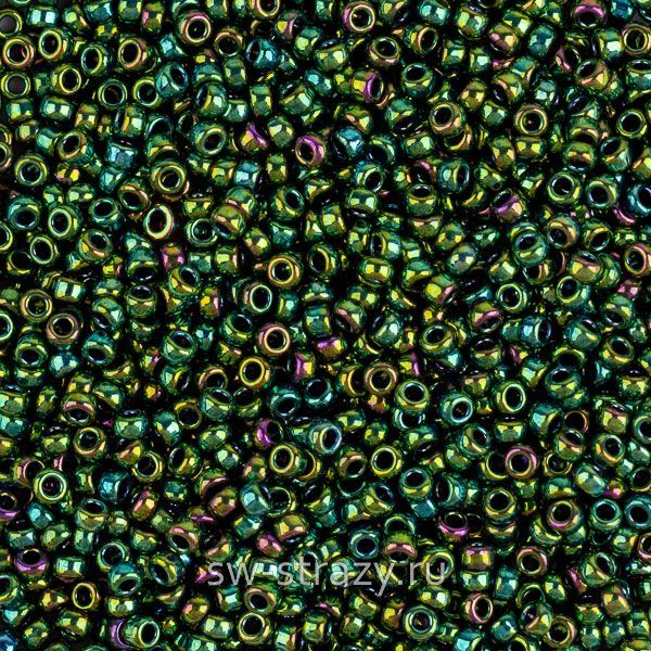 Seedbead Miyuki 15/0 1961 Met Teal Iris