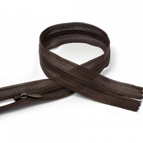 Молния потайная н\р т.коричневый F304 50 см