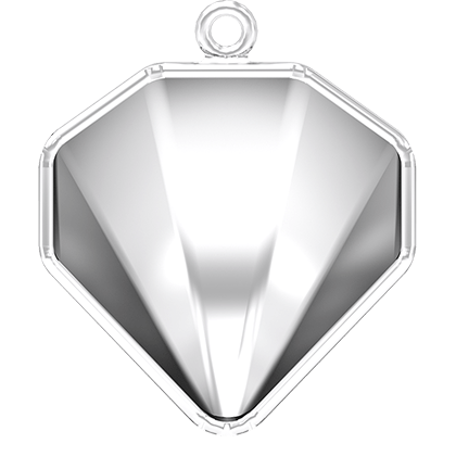 4928/C 12 mm Rhodium Plating