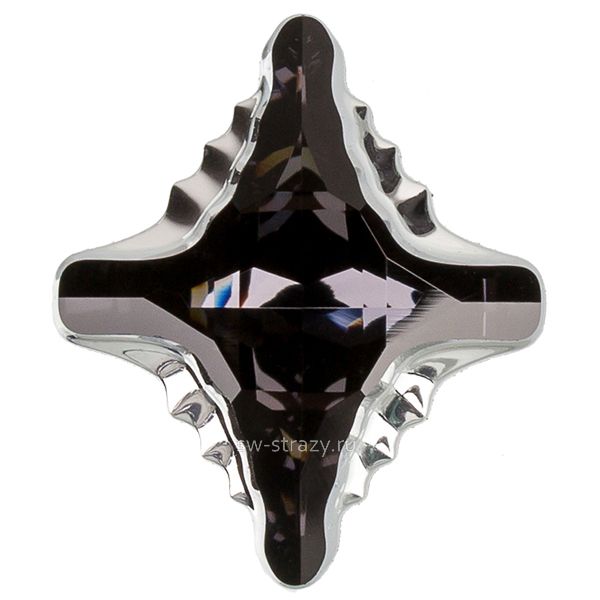 Кристаллы 4927 14x12 mm Graphite Light Chrome