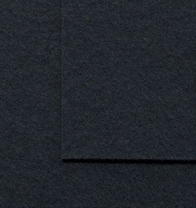 Фетр жесткий лист 20х30см толщина 1мм , иссиня черный