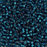 Seedbead Miyuki 11/0 1425 Dyed Silver Lined Blue