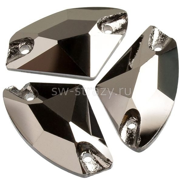 YHB 3810 9*14 mm Crystal Jet Metallic