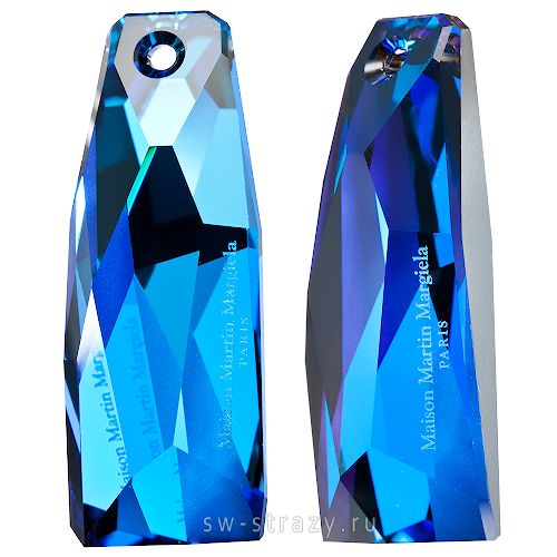 Кулоны 6018/G 35 mm Crystal Bermuda Blue T1128