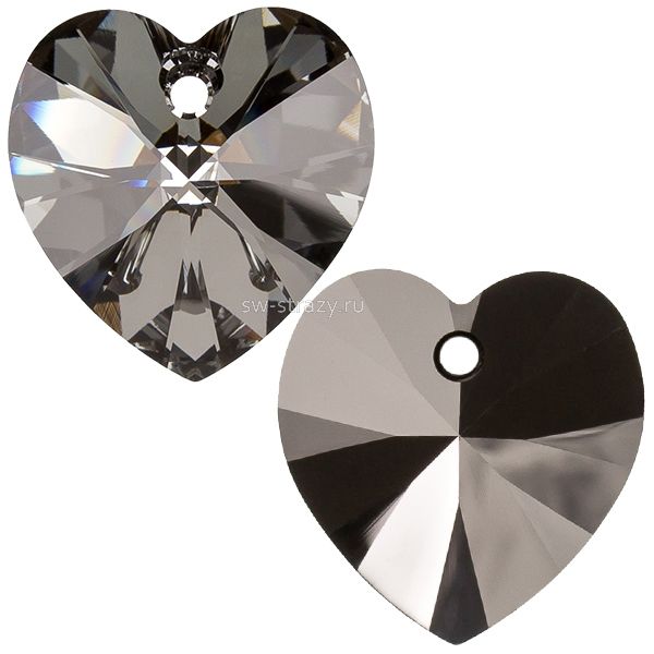 Кулоны 6228 18x17,5 mm Crystal Silver Night