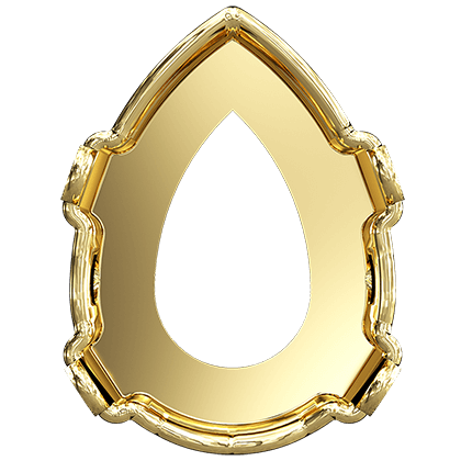 4320/S 6x4 mm Gold Plating