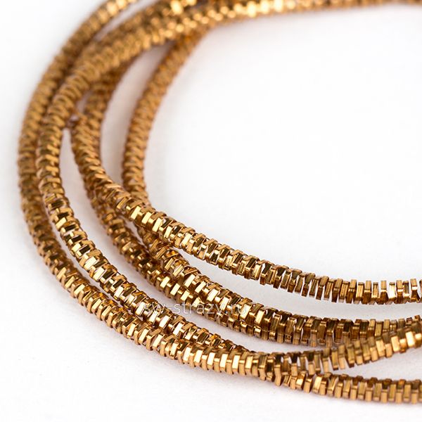 Канитель трунцал Бронзовая 0,7 мм (5гр)